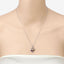 0.48 Carat Genuine Amethyst and Black Spinel Pendant in Sterling Silver