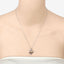 Pendentif en Grenat et Spinelle Noir de 0,55 Carat en Argent Sterling