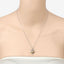 Pendentif en péridot véritable de 0,49 carat et spinelle noir en argent sterling