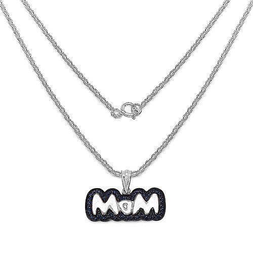 1.02 Carat Genuine Blue Sapphire Pendant in Sterling Silver