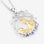 0.11 Carat Genuine Tanzanite Sterling Silver Pendant