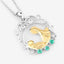 Pendentif en Émeraude Véritable de 0,09 Carat en Argent Sterling .925
