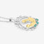 Pendentif en Émeraude Véritable de 0,09 Carat en Argent Sterling .925