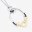 Pendentif en saphir bleu de 0,18 carat en argent sterling