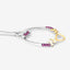 Colgante de Rubí Genuino de 0.18 Quilates en Plata Esterlina .925