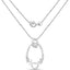 Colgante de Corazón de Diamante Blanco Genuino de 0.14 Quilates en Plata Esterlina