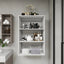B4 Modular Wall-Mounted Closet System - White Shelving Unit