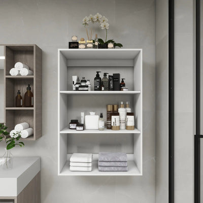 Système de placard modulaire mural B4 - Unité de rangement blanche