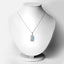 Pendentif en Topaze Suisse Bleue et Topaze Blanche de 4,57 Carats