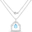 Pendentif en topaze bleue suisse de 10,50 carats en argent sterling