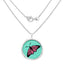 29.50 Carat Genuine Emerald Sterling Silver Pendant