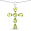 Elegant 2.24 Carat Genuine Peridot Sterling Silver Pendant