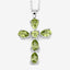 Elegant 2.24 Carat Genuine Peridot Sterling Silver Pendant