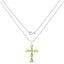 Elegant 2.24 Carat Genuine Peridot Sterling Silver Pendant