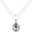 Pendentif en argent sterling .925 de 6,40 carats avec pierres multi-stones