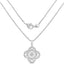 Pendentif en diamant blanc véritable de 0,57 carat en argent sterling