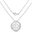Pendentif en diamant blanc véritable de 0,53 carat en argent sterling .925
