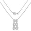 Colgante de Diamante Blanco Genuino de 0.54 Quilates en Plata Esterlina