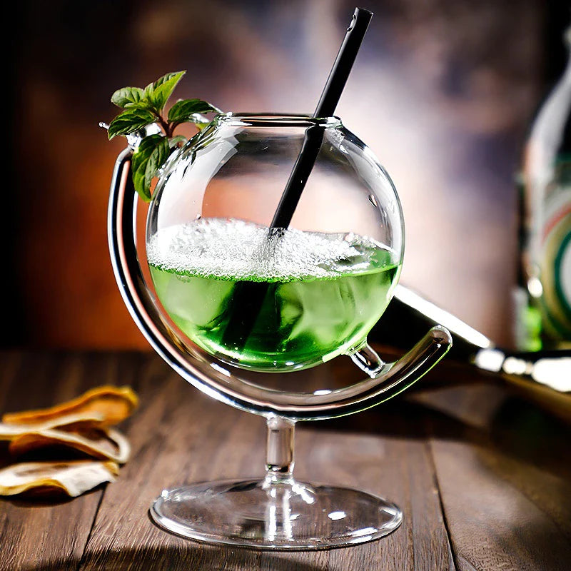 Globe Design Cocktail Glass - Elegant Stemware