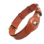 Premium Leather Anti-Lost Dog Collar with AirTag Holder