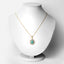 2.78 Carat Genuine Emerald and White Topaz Pendant
