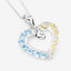 Colgante de Topacio Azul Suizo Genuino de 0.84 Quilates en Plata Esterlina