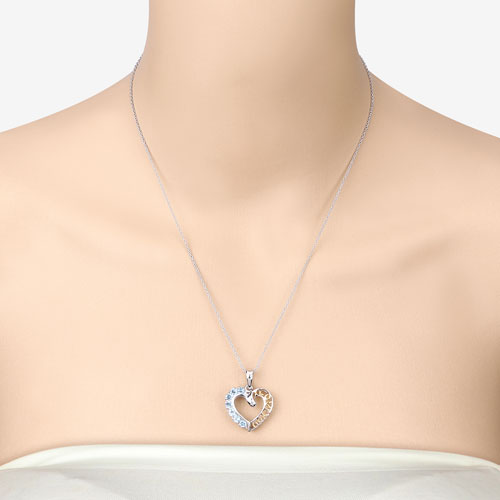 Colgante de Topacio Azul Suizo Genuino de 0.84 Quilates en Plata Esterlina