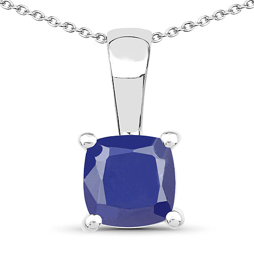 Pendentif élégant en émeraude et rubis de 1,80 carat en argent sterling