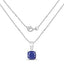 Pendentif élégant en émeraude et rubis de 1,80 carat en argent sterling