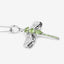 Pendentif en argent sterling avec péridot et topaze blanche de 1,98 carat