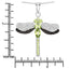 Pendentif en argent sterling avec péridot et topaze blanche de 1,98 carat