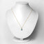0.89 Carat Swiss Blue Topaz & Diamond 14K Gold Pendant