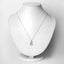 Pendentif en or jaune 14K avec aquamarine et diamant de 0,76 carat