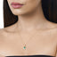 Pendentif en or 14K avec émeraude zambienne et diamant de 0,89 carat