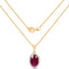 6.40 Carat Ruby and Diamond 14K Yellow Gold Pendant