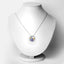 Pendentif en Tanzanite et Topaze Blanche de 1,33 Carat en Argent Sterling