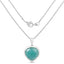 Pendentif en argent sterling avec amazonite et tanzanite de 9,79 carats