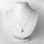0.96 Carat Genuine Tanzanite and White Topaz Pendant in Sterling Silver