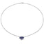 Pendentif en argent sterling avec aventurine bleue véritable de 3,92 carats