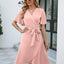 Robe Maxi à Encolure en V et Fente