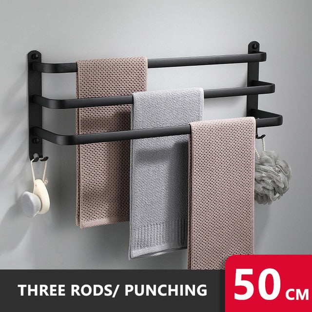 Soporte de Toallas Autoadhesivo - Organizador de Baño Premium