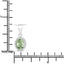 Pendentif en or blanc 14K avec tourmaline verte de 1,27 carat et diamants
