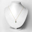 Pendentif en or 14K avec tourmaline verte et diamants de 1,27 carat