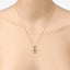 Pendentif en or 14K avec tourmaline verte et diamants de 1,27 carat