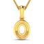 0.17 Carat Genuine White Diamond 14K Yellow Gold Pendant