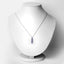 1.11 Carat Genuine Tanzanite & Diamond Pendant in Sterling Silver
