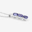 1.11 Carat Genuine Tanzanite & Diamond Pendant in Sterling Silver