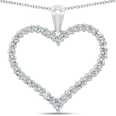 Pendentif en argent sterling de 2,10 carats en topaze bleue véritable