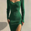 Maxi Cuello Alto: Vestido de Suéter Elegante