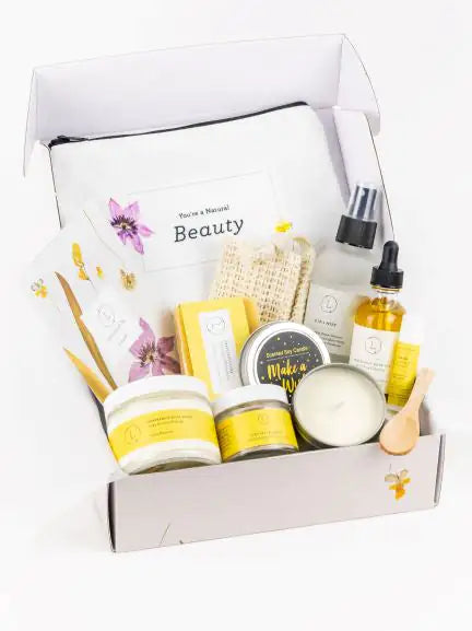 Coffret Cadeau de Bain et de Corps Naturel - 9 Produits Premium